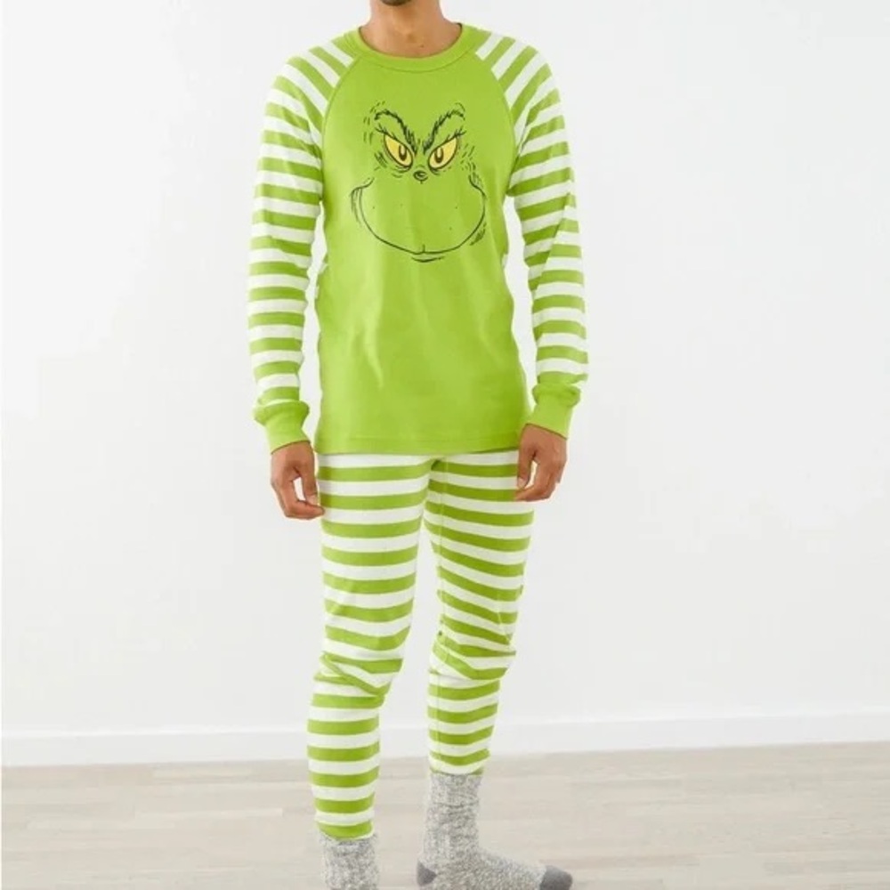 🟢BOTTOM PANTS ONLY 🟢Hanna Andersson GRINCH Striped Pants